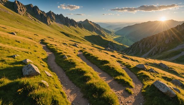 Sentiers de randonnee dans le massif du Sancy